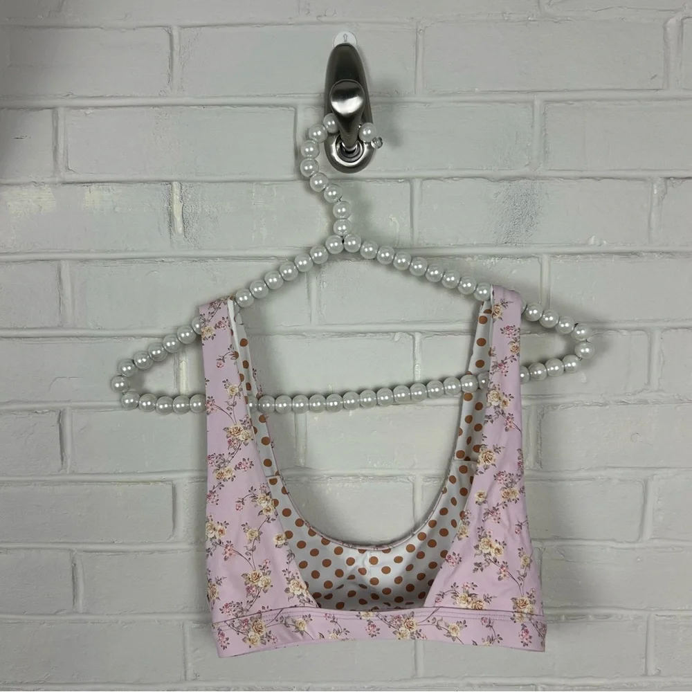 Dippin’ Daisy’s Golden Rose Floral Festival Bikini Top